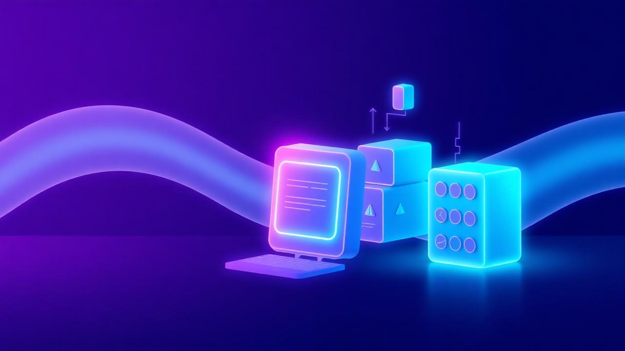 Modular software building blocks assembling into a small business app